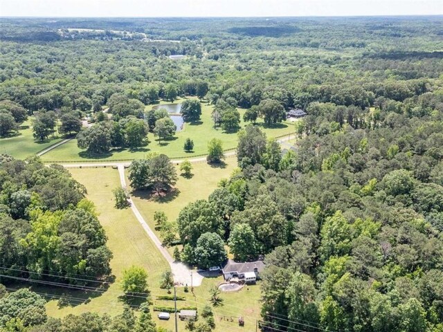 aerial view featuring a rural view