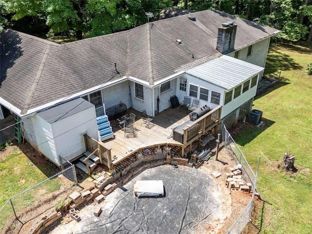 birds eye view of property