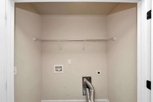 2375 Walker Dr, Hampton, GA 30228 - laundry room with laundry area, hookup for an electric dryer, baseboards, and hookup for a washing machine