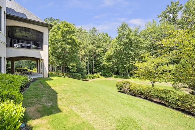 4317 Oglethorpe Loop NW, Acworth, GA 30101 - view of green lawn featuring a balcony