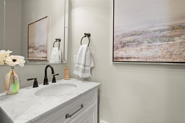 bathroom featuring vanity