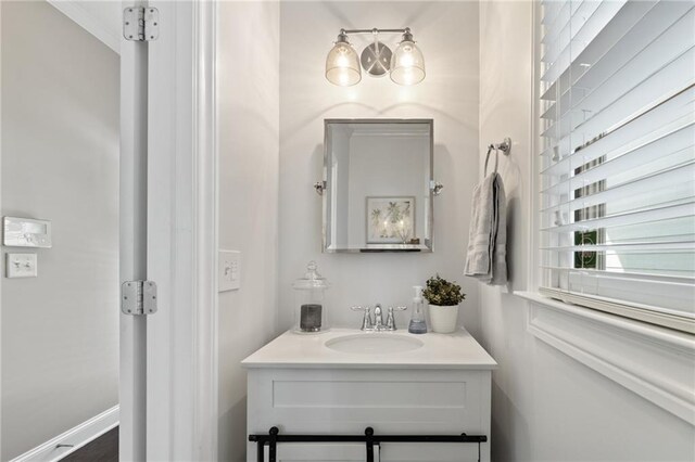 bathroom featuring vanity