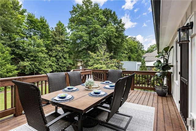 221 Brooke Dr, Alpharetta, GA 30009 - deck featuring outdoor dining area