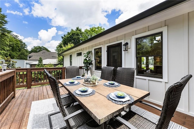 221 Brooke Dr, Alpharetta, GA 30009 - wooden deck featuring outdoor dining space