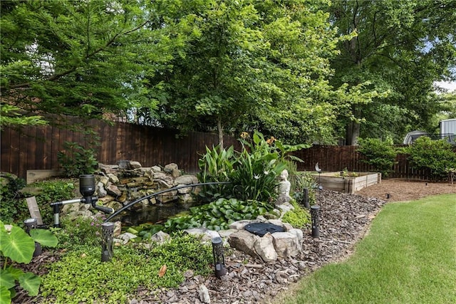 221 Brooke Dr, Alpharetta, GA 30009 - view of yard featuring a vegetable garden