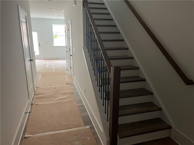 1714 Gunnin Trce NW, Atlanta, GA 30318 - staircase featuring baseboards