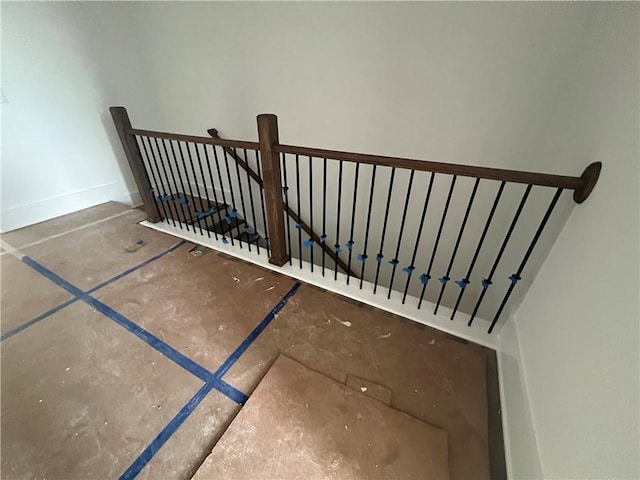 1714 Gunnin Trce NW, Atlanta, GA 30318 - staircase featuring baseboards