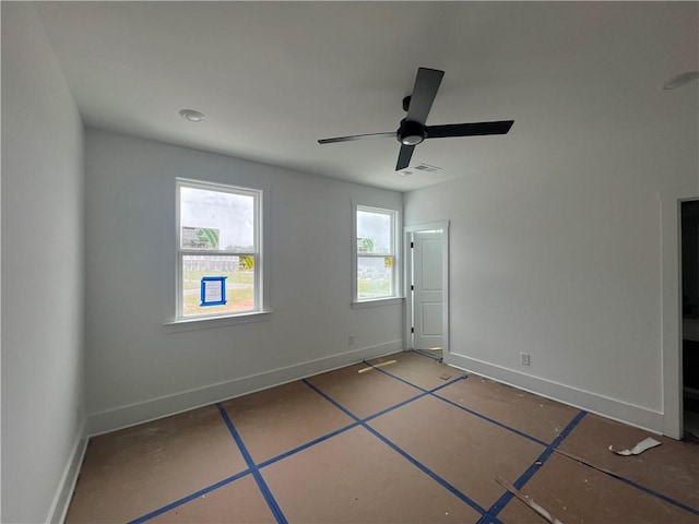 1714 Gunnin Trce NW, Atlanta, GA 30318 - unfurnished bedroom with baseboards and a ceiling fan