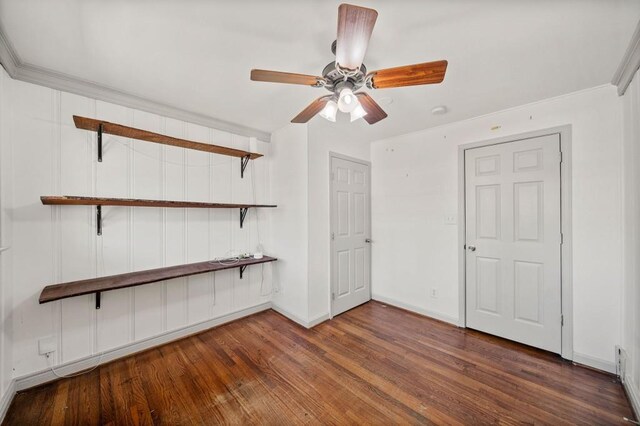 1286 Calhoun Ter SW, Atlanta, GA 30314 - empty room featuring baseboards, wood finished floors, and a ceiling fan