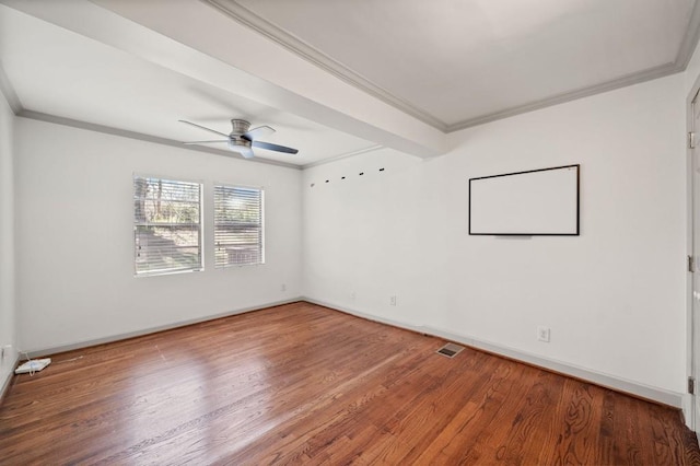 1286 Calhoun Ter SW, Atlanta, GA 30314 - empty room with wood finished floors, crown molding, and visible vents