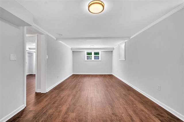 1893 Burning Tree Dr, Decatur, GA 30032 - unfurnished room with wood finished floors, baseboards, and ornamental molding