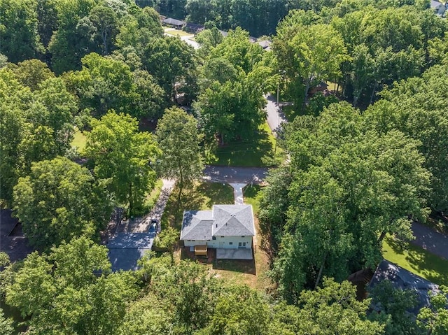 1893 Burning Tree Dr, Decatur, GA 30032 - aerial view with a wooded view