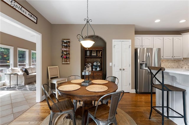 1254 Hadaway Garden Dr NW, Kennesaw, GA 30152 - dining room featuring recessed lighting and wood finished floors