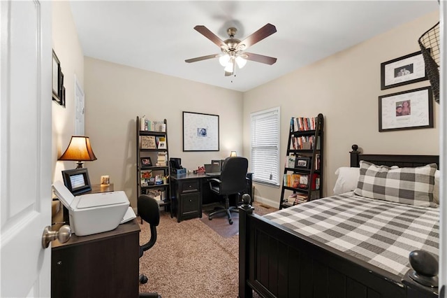 1254 Hadaway Garden Dr NW, Kennesaw, GA 30152 - bedroom featuring light carpet, an office area, and ceiling fan