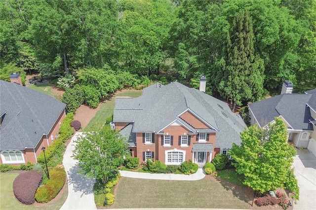 9175 Etching Overlook, Johns Creek, GA 30097 - aerial view of property and surrounding area