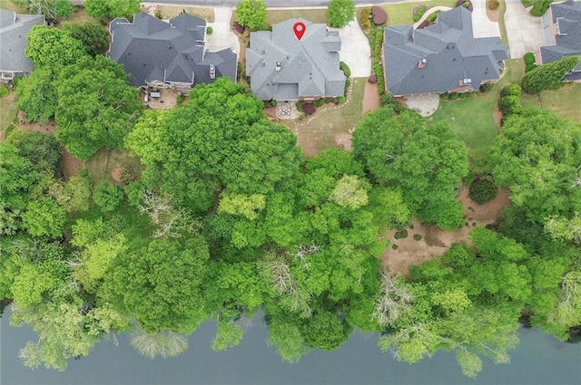 bird's eye view with a residential view