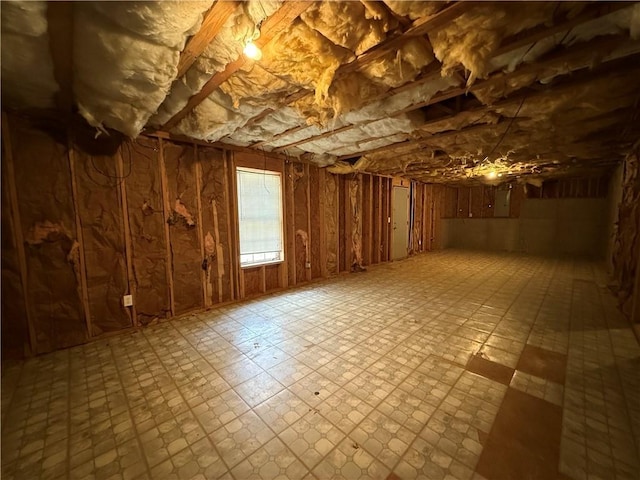 interior space with tile patterned floors