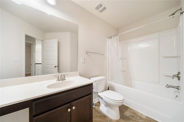 212 Jetta Cir, Mcdonough, GA 30253 - full bathroom featuring vanity, shower / tub combo with curtain, and toilet