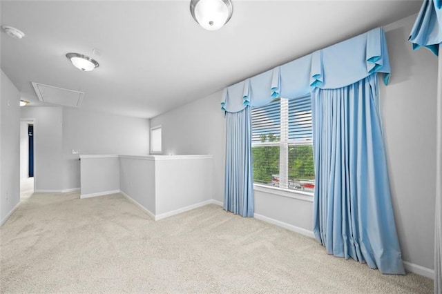 6535 Crosscreek Ln, Flowery Branch, GA 30542 - carpeted empty room featuring attic access and a smoke detector