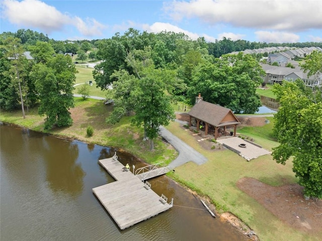 6535 Crosscreek Ln, Flowery Branch, GA 30542 - aerial view of a nearby body of water and a tree filled landscape