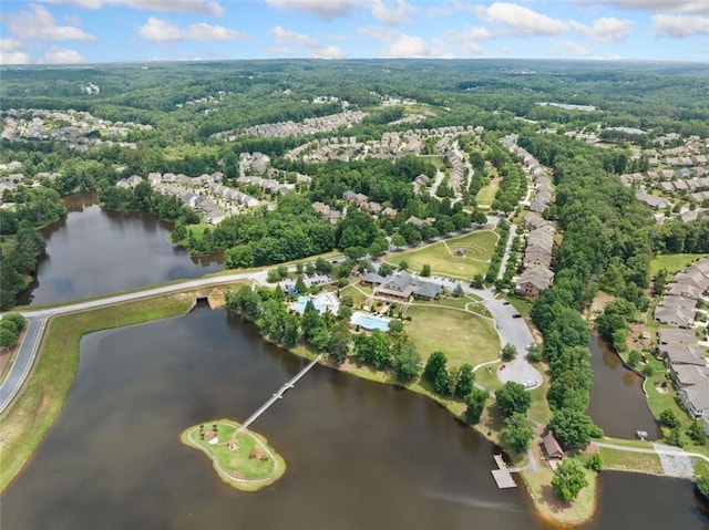 6535 Crosscreek Ln, Flowery Branch, GA 30542 - aerial view of property's location with a nearby body of water and nearby suburban area