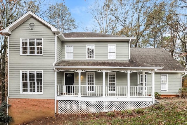 view of front of home featuring a porch