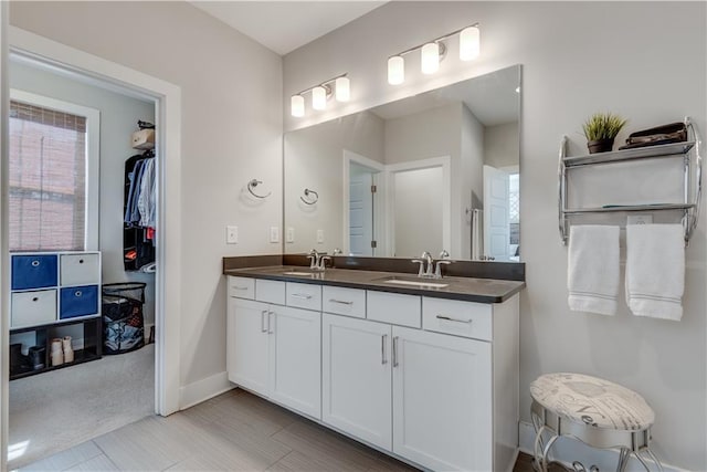 bathroom featuring vanity