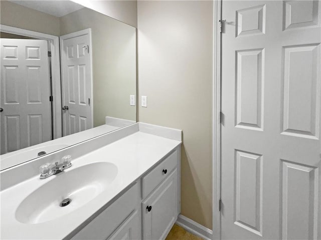 bathroom with vanity