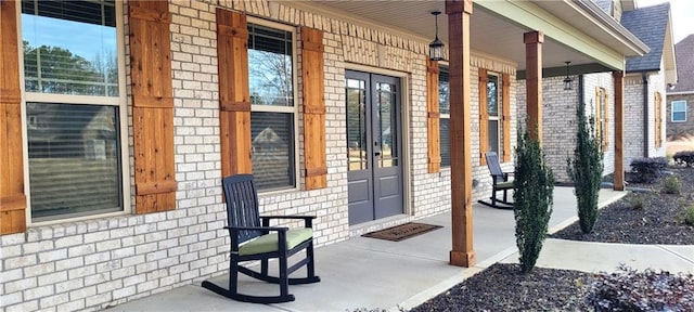 entrance to property with a porch