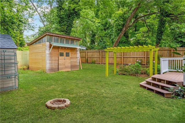 747 Dill Ave SW, Atlanta, GA 30310 - view of yard featuring an outdoor fire pit