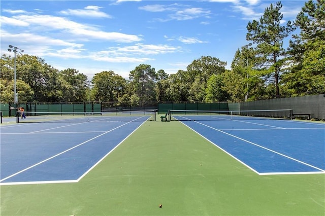 747 Dill Ave SW, Atlanta, GA 30310 - view of tennis court featuring community basketball court and view of wooded area