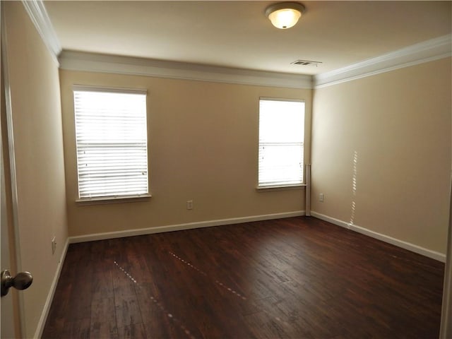 2199 Landing Walk Dr, Duluth, GA 30097 - empty room featuring ornamental molding and wood finished floors
