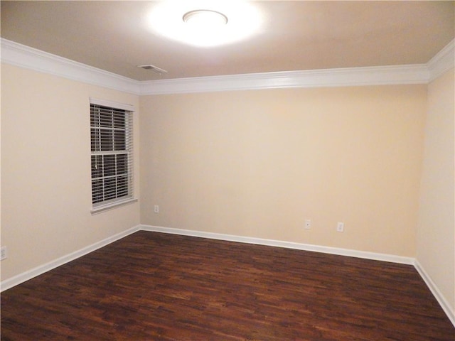 2199 Landing Walk Dr, Duluth, GA 30097 - empty room featuring ornamental molding and dark wood-style floors
