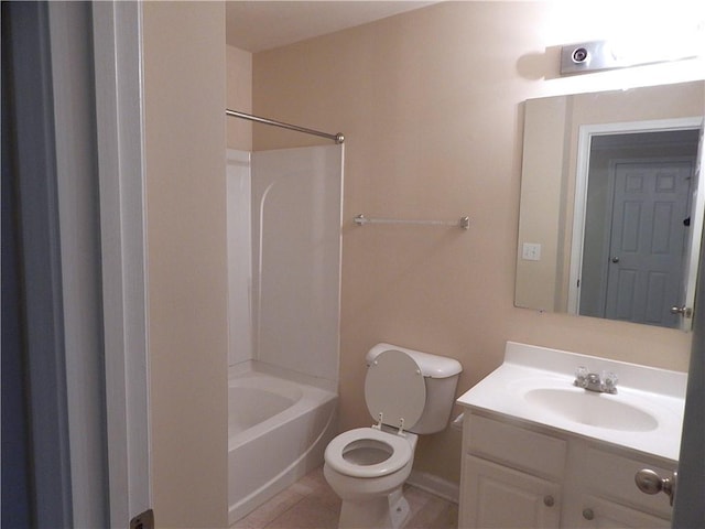 2199 Landing Walk Dr, Duluth, GA 30097 - full bath featuring vanity, shower / washtub combination, and tile patterned flooring