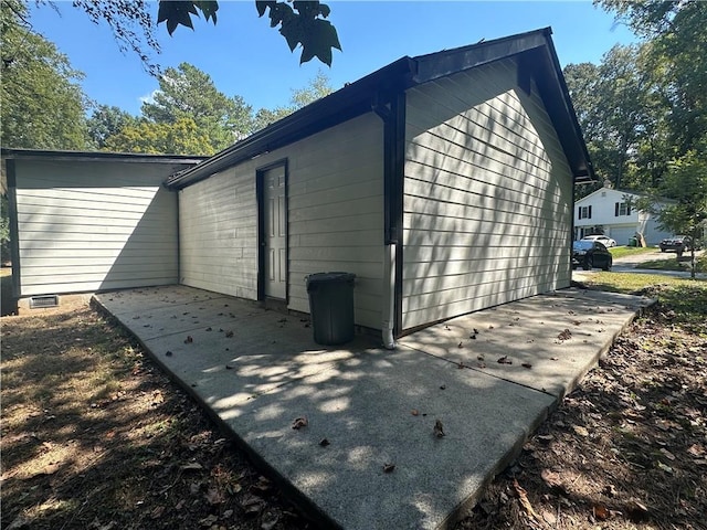 view of home's exterior featuring a patio