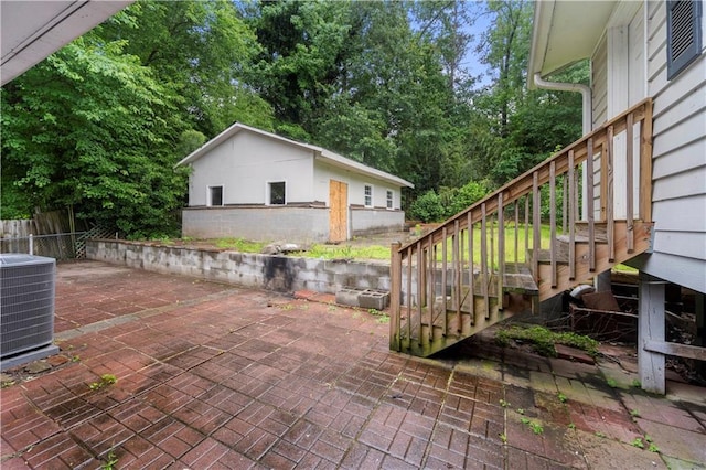 3664 Pin Oak Cir, Atlanta, GA 30340 - view of patio / terrace with central AC