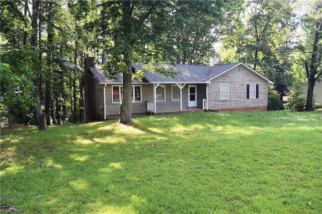 157 Sequoyah Cir, Canton, GA 30115 - single story home featuring a chimney and a front yard