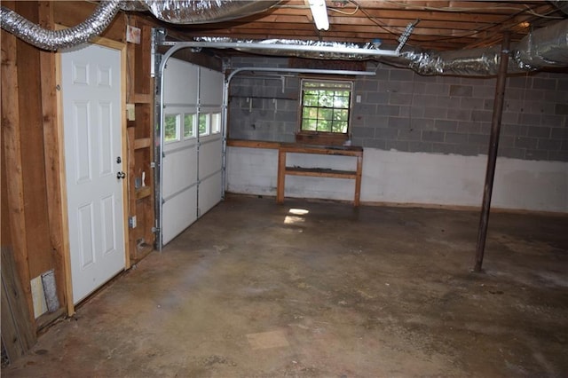 157 Sequoyah Cir, Canton, GA 30115 - below grade area with concrete block wall