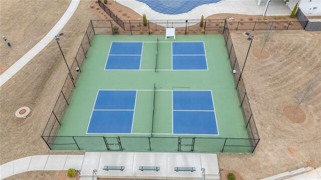 3739 Silvery Way, Powder Springs, GA 30127 - view of tennis court with fence