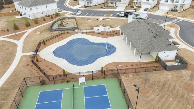 3739 Silvery Way, Powder Springs, GA 30127 - bird's eye view with a residential view