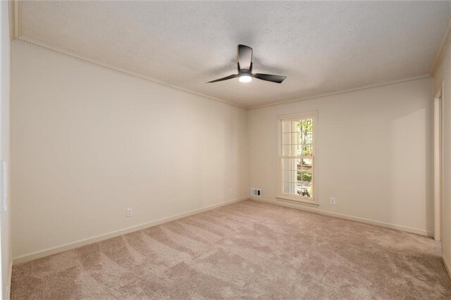 6141 Windsong Way, Smoke Rise, GA 30087 - unfurnished bedroom featuring carpet flooring, ornamental molding, a closet, baseboards, and ceiling fan