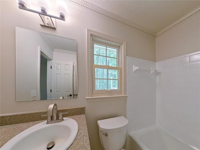 6141 Windsong Way, Smoke Rise, GA 30087 - spare room featuring a ceiling fan, ornamental molding, carpet flooring, attic access, and baseboards