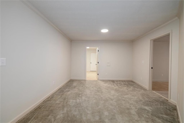 6141 Windsong Way, Smoke Rise, GA 30087 - unfurnished room featuring ornamental molding, carpet floors, baseboards, and recessed lighting