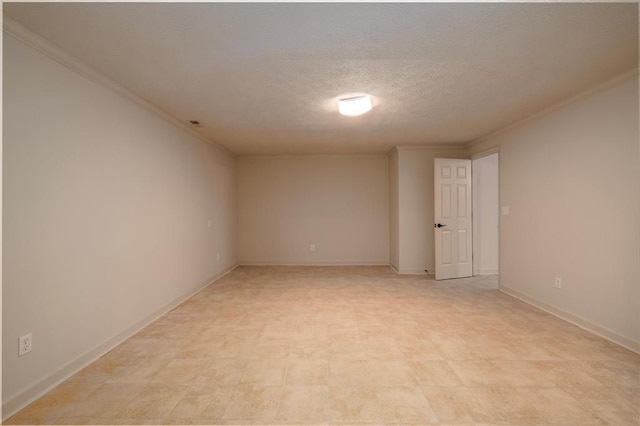 6141 Windsong Way, Smoke Rise, GA 30087 - unfurnished room with crown molding, a textured ceiling, and baseboards
