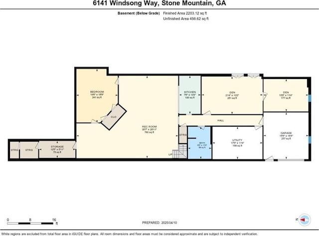 6141 Windsong Way, Smoke Rise, GA 30087 - floor plan / room layout