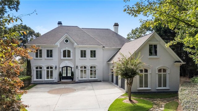 view of front of house with french doors