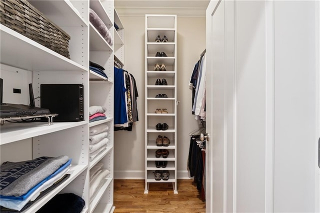77 Peachtree Pl NE Unit 101, Atlanta, GA 30309 - spacious closet with light wood finished floors