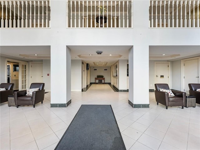 2479 Peachtree Rd NE Unit 407, Atlanta, GA 30305 - community lobby featuring a high ceiling and recessed lighting