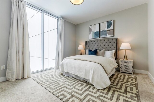 bedroom featuring carpet floors
