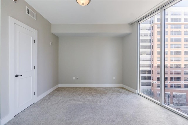 view of carpeted empty room